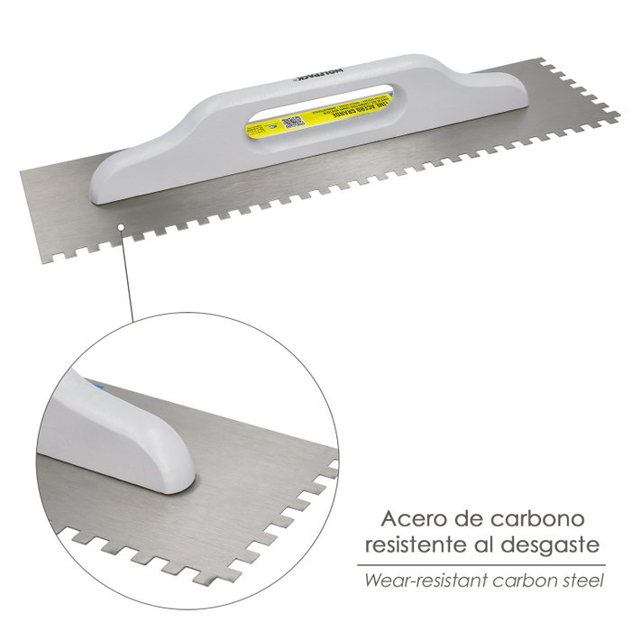 WOLFPACK LINEA PROFESIONAL Peigne en acier grande taille 480x130 mm