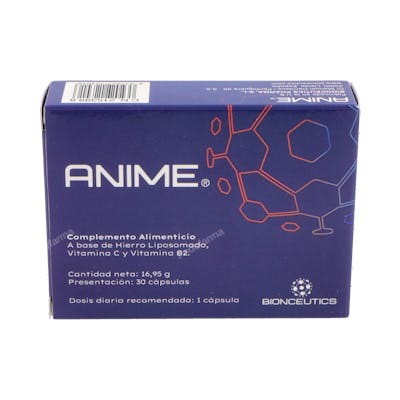 BIONCEUTICS ANIME 30 capsules BIONCEUTICS ANIME 30 capsules