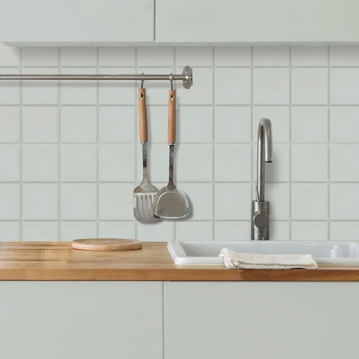 Ripolin Peinture rénovation cuisine et salle de bain, Gris lome, Finition satiné, 2 litres - Résistante aux taches et aux chocs, Ultra lessivable