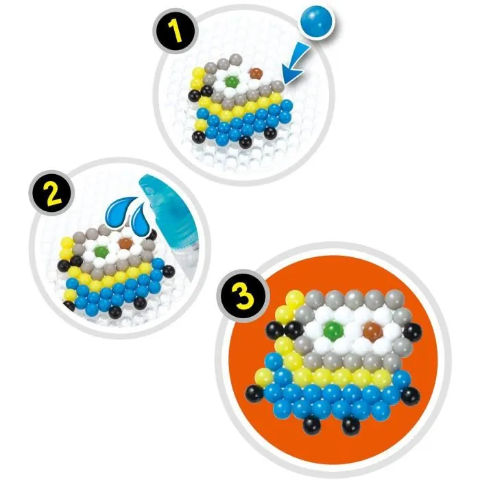 Aquabeads - Kit Créatif de Perles Les Minions 2 - Recrée Tes Personnages Préférés du Film avec 530 Perles, Activité Manuelle Enfants à Partir de 4 Ans