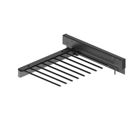 MENAGE CONFORT Pantalonero Extraïble Chic avec 9 Perchas, Sujecïón Lateral, Gris/Argent et Finition Mate Anthracite