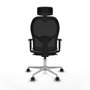Piqueras y Crespo Chaise de Bureau 1D086N2 Gris