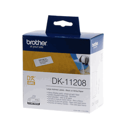 Brother DK-11208 / DK11208 - Ruban d'étiquettes ou cassette pour étiqueteuse