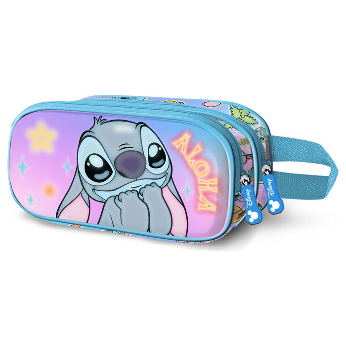 Karactermania Trousse double 3D Lilo & Stitch Mischievous - Bleu