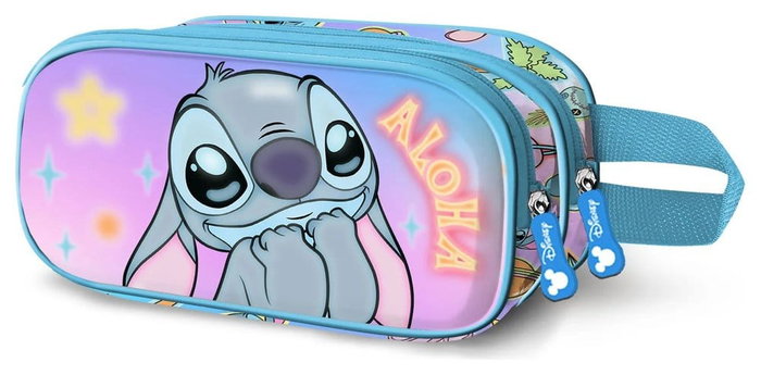 Karactermania Trousse double 3D Lilo & Stitch Mischievous - Bleu