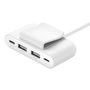 Belkin BOOST Charge 4-Port Split 2xUSB-C/2xUSB-A Blanc