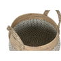 Set de basket Home ESPRIT Blanc Naturel Marron Clair PVC Herbier marin Joncs 35 x 35 x 30 cm 2 Pièces