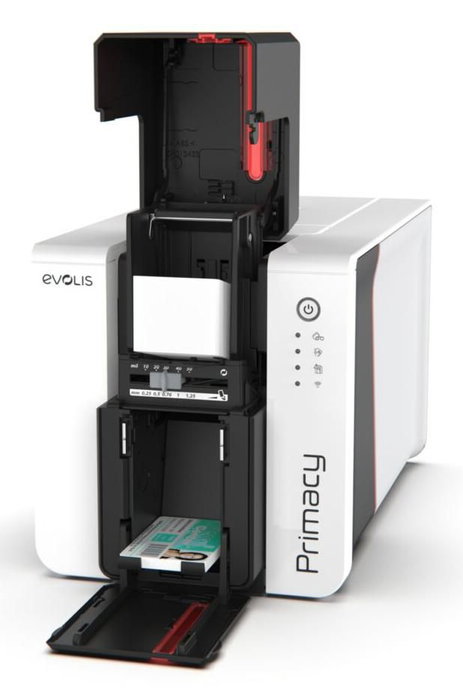 Evolis Primacy 2 - Imprimante à cartes haute performance - 170/280 cartes/heure, 300 x 600 dpi, chargeur et bac haute capacité, finition qualité