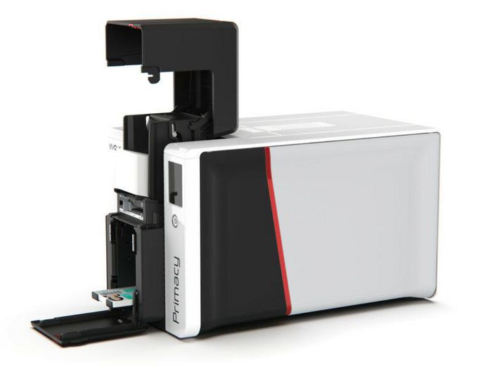 Evolis Primacy 2 - Imprimante à cartes haute performance - 170/280 cartes/heure, 300 x 600 dpi, chargeur et bac haute capacité, finition qualité