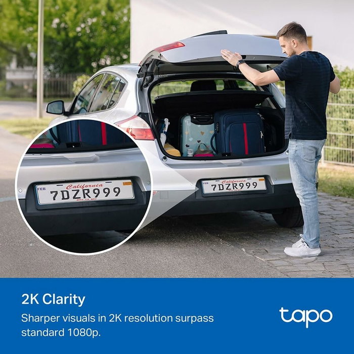 TP-Link Tapo C410 Caméra de surveillance sans fil 2K batterie extérieur/intérieur IP65