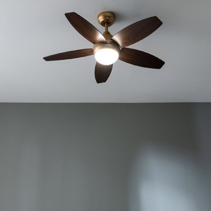 Ventilateur de Plafond avec Lumière Cecotec EnergySilence Aero 4200 Marron Doré 15 W 53 W