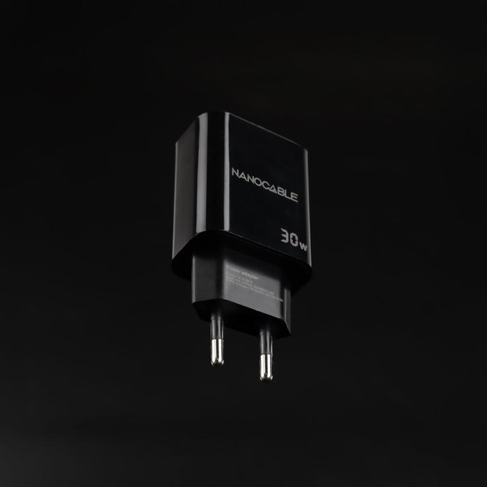 Nanocable Chargeur USB-C PD + USB-A QC 30W Noir - C Pd+Usb - A Qc 30 W Nanocable Chargeur USB-C PD + USB-A QC 30W Noir - C Pd+Usb - A Qc 30 W