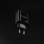 Nanocable Chargeur USB-C PD + USB-A QC 30W Noir - C Pd+Usb - A Qc 30 W
