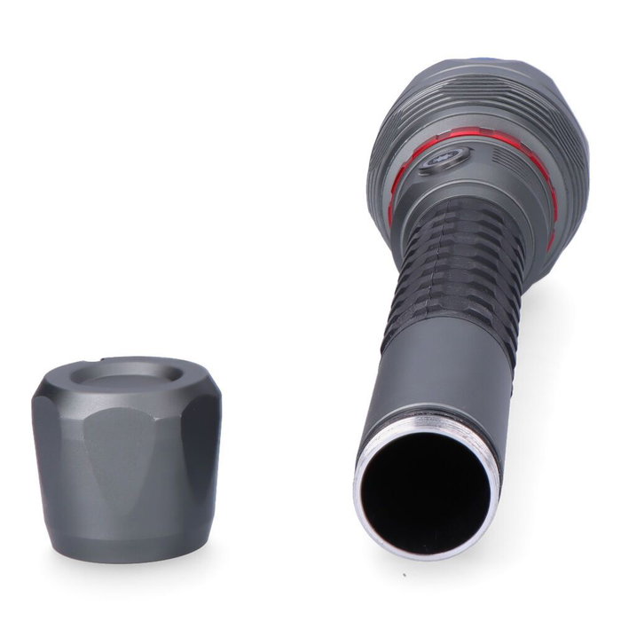 Edm Lampe torche LED 18000 lumens longue portée IP67 180W avec batterie lithium 3x5000mAh USB-C