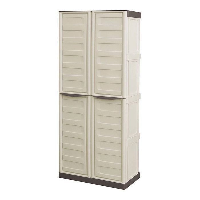 Art Plast Armoire haute Spazio beige et marron, 70 x 39 x 165 cm Art Plast Armoire haute Spazio beige et marron, 70 x 39 x 165 cm