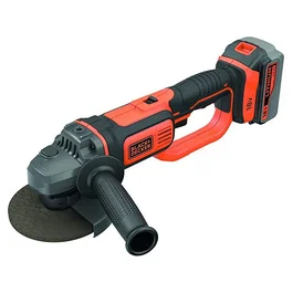 Black+Decker Meuleuse Angulaire Sans Fil BCG720M1-QW 0717691 – Batterie Li-ion 18V 4Ah – Disque 125mm – Autonomie 5h