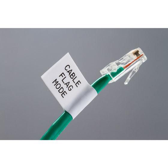 Brady B-499 - Étiquettes nylon enroulables, Blanc mat, 12.7 mm x 4.88 m, pour câbles et surfaces courbes, imprimables par transfert thermique