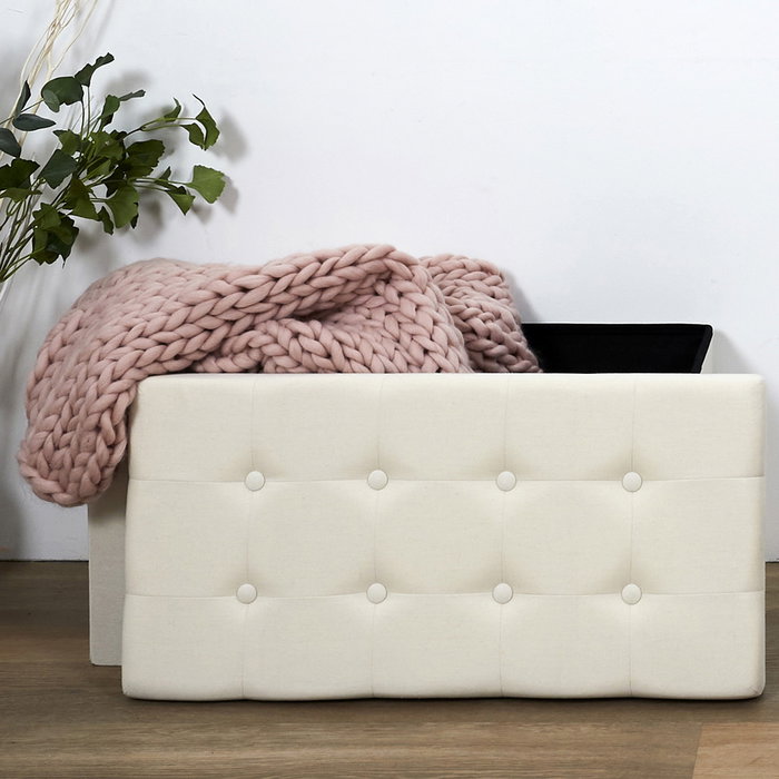 Home Deco Factory Pouf Pliable Eleonor Bei