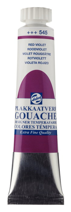 Talens Peinture à la détrempe extra fine Violet Rougeâtre 545, 20 ml Talens Peinture à la détrempe extra fine Violet Rougeâtre 545, 20 ml