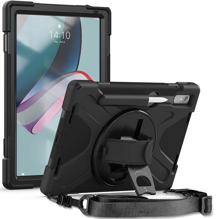 eSTUFF Coque Defender Austin pour Lenovo Tab P11 Pro 2022 2ème Génération 11.2" - TB132FU - Support Rotatif 360° - Protection Sans Verre Avant - Noir eSTUFF Coque Defender Austin pour Lenovo Tab P11 Pro 2022 2ème Génération 11.2" - TB132FU - Support Rotatif 360° - Protection Sans Verre Avant - Noir