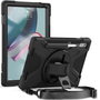 eSTUFF Coque Defender Austin pour Lenovo Tab P11 Pro 2022 2ème Génération 11.2" - TB132FU - Support Rotatif 360° - Protection Sans Verre Avant - Noir