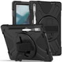 eSTUFF Coque Defender Austin pour Lenovo Tab P11 Pro 2022 2ème Génération 11.2" - TB132FU - Support Rotatif 360° - Protection Sans Verre Avant - Noir