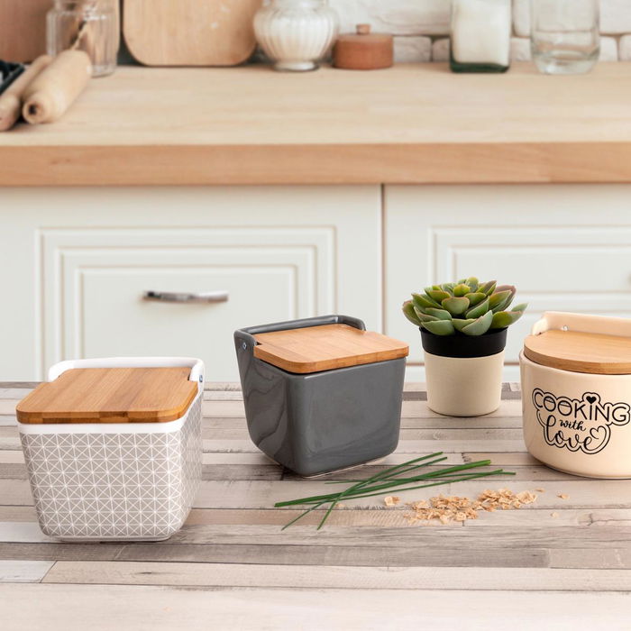 Salero Cerámico Tu Y Yo Quid 12x12 cm (6 Unidades) Salero Cerámico Tu Y Yo Quid 12x12 cm (6 Unidades)