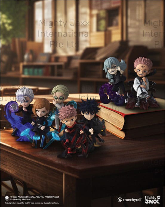 Mighty Jaxx Jujutsu Kaisen Kwistal Fwendz - Battle Ready Series Boîte Mystère Assortiment de 6