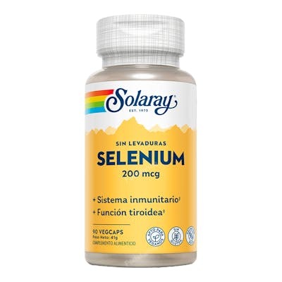 SOLARAY Sélénium 200 mcg 90 VegCaps