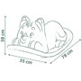 Smoby Balancín Gato Azul - Balançoire Chat Bleu pour Enfant dès 2 Ans, Produit en Norvégien