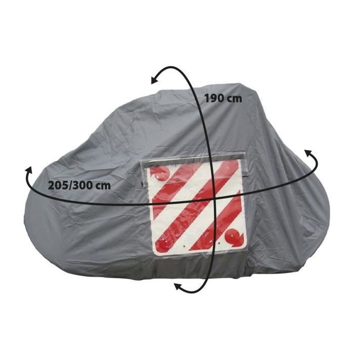 Optima Housse de protection pour vélos 190 x 300 cm Gris