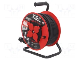KEL Rallonge réseau H05RR-F 3G2,5mm2 40m avec tambour