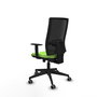 Piqueras y Crespo Chaise de Bureau Horna, Assise Pistache et Dossier Noir