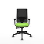 Piqueras y Crespo Chaise de Bureau Horna, Assise Pistache et Dossier Noir