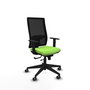 Piqueras y Crespo Chaise de Bureau Horna, Assise Pistache et Dossier Noir