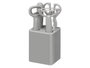 Kinvara Set de 5 ustensiles de cuisine gris 9 x 19,5 x 8 cm plastique et métal (Set de 24)