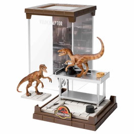 The Noble Collection Figura Bendyfig Velociraptor Jurassic Park Diorama