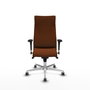 Piqueras Y Crespo Fauteuil Albacete Marron avec mécanisme Sincro et base aluminium