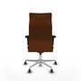 Piqueras Y Crespo Fauteuil Albacete Marron avec mécanisme Sincro et base aluminium