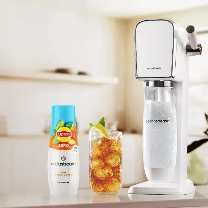SodaStream - Lot de 6 Concentrés Lipton Ice Tea Pêche Zéro Sucre - Jusqu'à 54L de Boissons - 440ml