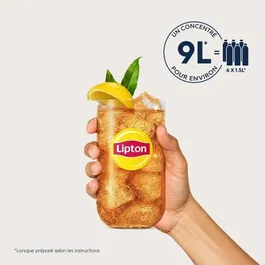SodaStream - Lot de 6 Concentrés Lipton Ice Tea Pêche Zéro Sucre - Jusqu'à 54L de Boissons - 440ml