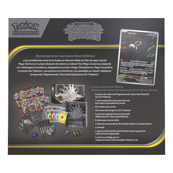 POKEMON JUEGO DE CARTAS Étui d'entraîneur d'élite Megaevolucion Oscuridad Absoluta (Espagnol) POKEMON JUEGO DE CARTAS Étui d'entraîneur d'élite Megaevolucion Oscuridad Absoluta (Espagnol)