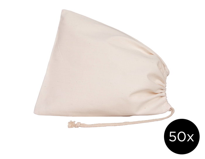 Innspiro Lot de 50 sacs en coton pour goûter 25x30 cm Innspiro Lot de 50 sacs en coton pour goûter 25x30 cm