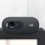 Logitech C505 - Webcam HD 720p avec Microphone, Angle de 60°, USB, Clip Universel, Pour Réunions et Cours en Ligne