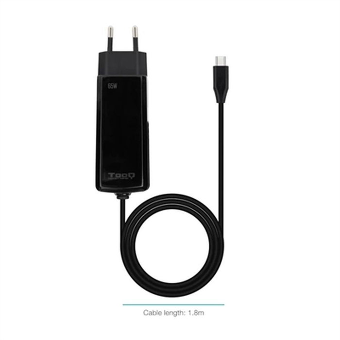 Chargeur d'ordinateur portable TooQ TQLC-USBCGAN65PD-C 65 W Chargeur d'ordinateur portable TooQ TQLC-USBCGAN65PD-C 65 W