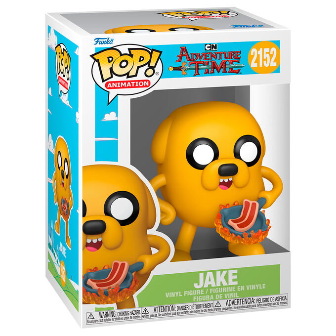 FUNKO Figurine POP! Adventure Time Jake avec pancakes au bacon