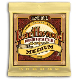 ERNIE BALL Jeu de cordes acoustique Earthwood 80/20 Bronze Medium 13-56