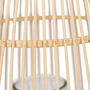 Lanterne Naturel Bambou Verre 35 x 35 x 66 cm
