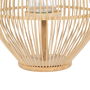 Lanterne Naturel Bambou Verre 35 x 35 x 66 cm
