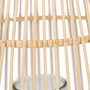 Lanterne Naturel Bambou Verre 35 x 35 x 66 cm